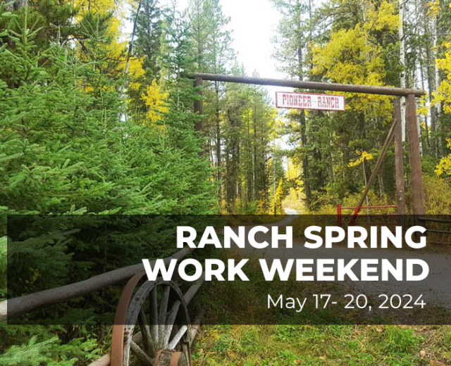 Ranch spring work weekend banner