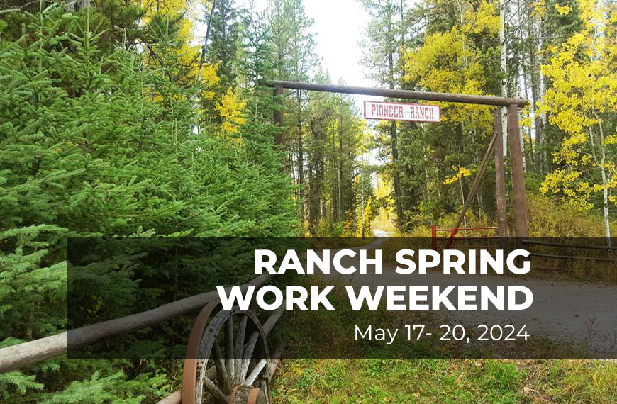 Ranch spring work weekend banner